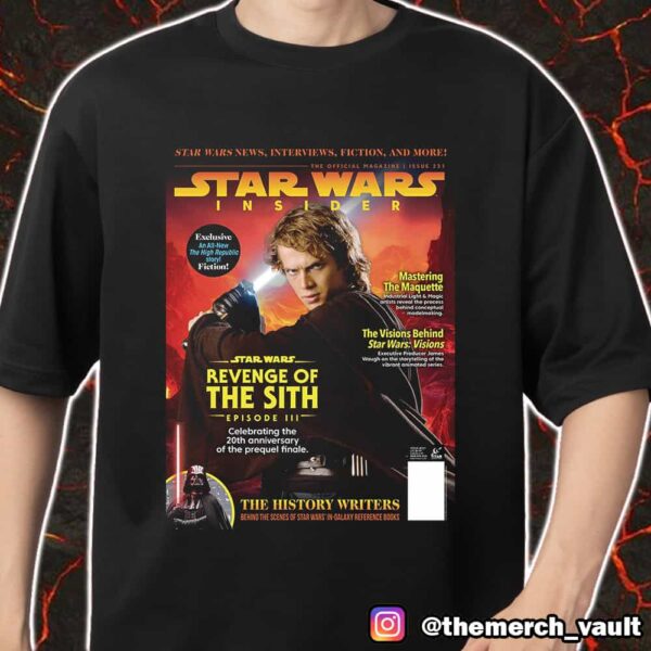 The Official Magazine Issue 231 Star Wars Insider Cover Revenge Of The Sith Episode III Celebrating The 20th Anniversary April 29th 2025 Merch Unisex T Shirt