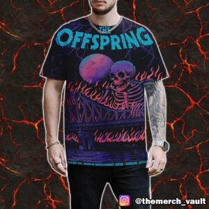 The Offspring Final Poster Illustrated By Lewy Jones May 14-15 2025 At Brisbane Entertainment Centre AU All Over Print Graphic T-Shirt, Hoodie