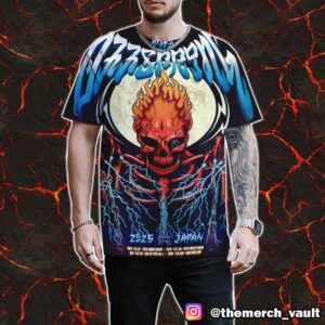 The Offspring Japan Tour 2025 Poster By Ninomiya Yasunori With Tour Dates All Over Print Graphic Tee