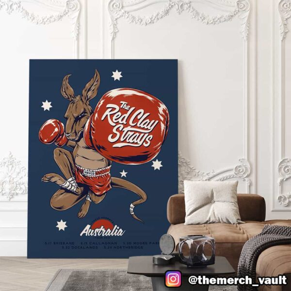 The Red Clay Strays These Moments Tour Australia 2025 Poster Tour Dates Poster Canvas Home Decor