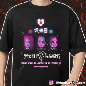 The Smashing Pumpkins Back To Japan This September 2025 Pixel Artwork By Miyulilly First Time In Japan In 12 Years Merch Unisex T-Shirt