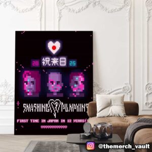 The Smashing Pumpkins Back To Japan This September 2025 Pixel Artwork By Miyulilly First Time In Japan In 12 Years Poster Canvas Home Decor