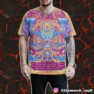 The String Cheese Incident Spring Tour 2025 Food Drive Alert Keep The Dream Alive Poster Tour Dates All Over Print Graphic Tee