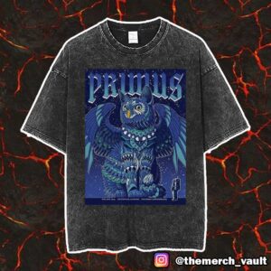 Tonight’ s Poster Show For Primus At Huntsville May 4 2025 The Orion Amphitheater By Ben Kwok Unisex Vintage Washed T-Shirt