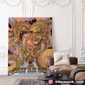 Tonight’s Poster Event By Paul Kreizenbeck For Where TF Is Sturgill Simpson Johnny Blue Skies May 2 At BOK Center Tulsa OK Canvas Poster