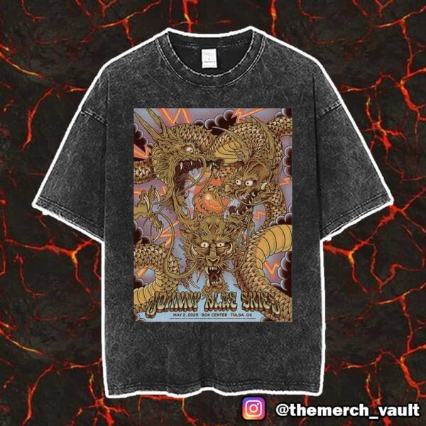 Tonight’s Poster Event By Paul Kreizenbeck For Where TF Is Sturgill Simpson Johnny Blue Skies May 2 At BOK Center Tulsa OK Unisex Vintage Washed T-Shirt