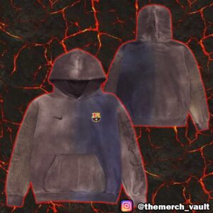 Travis Scott Cactus Jack x Nike Swoosh x FC Barcelona Split-Dye Crest Hoodie