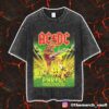 Iron Maiden Run For Your Lives World Tour 2025-26 Eddie’s Dive Bar Charged With Trooper Merch Unisex Two Sided Washed T-Shirt