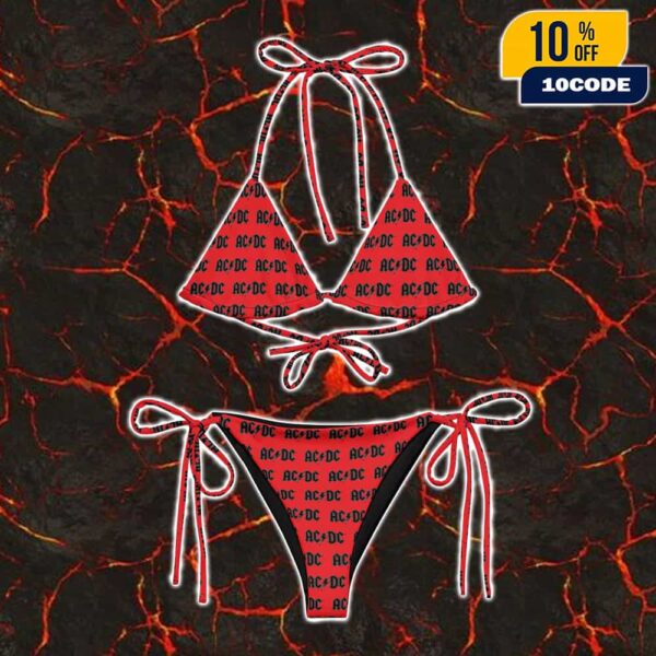 AC/DC PWR UP Tour 2025 Heatseeker String Summer Collections Bikini 2-Pieces
