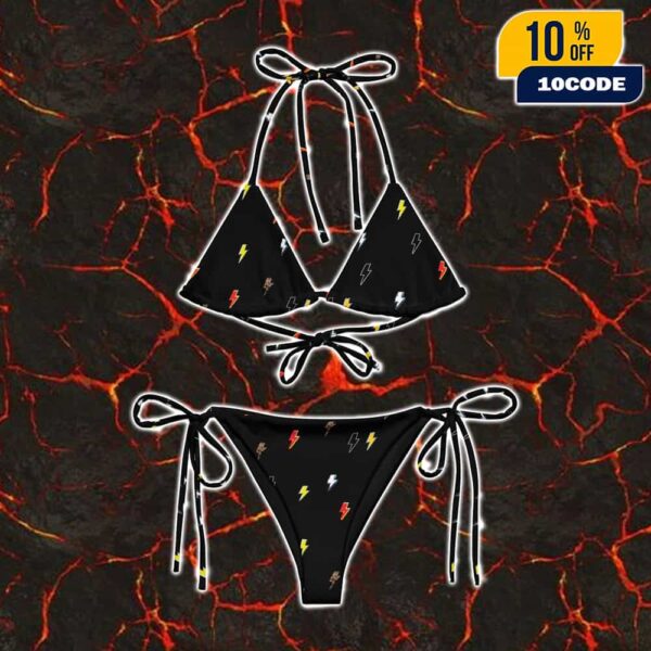 AC/DC PWR UP Tour 2025 High Voltage String Summer Collections Bikini 2-Pieces