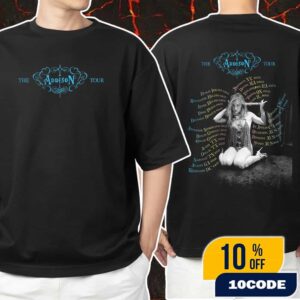 Addison Rae The Addison Tour 2025 With Tour Dates Backprint Unisex T-Shirt Merchandise