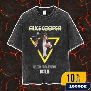 Alice Cooper Welcome To My Nightmare World Tour 2025 At Austin TX Merch Washed Unisex T-Shirt