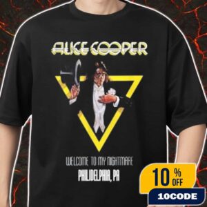 Alice Cooper Welcome To My Nightmare World Tour 2025 At Philadelphia PA Merch Unisex T-Shirt