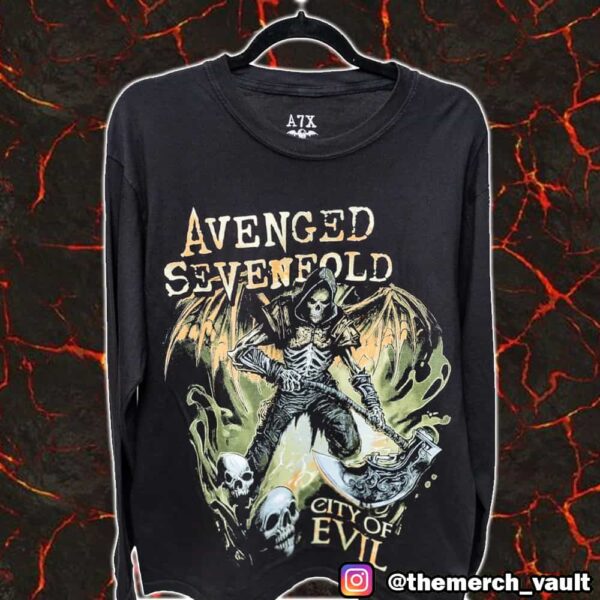 Avenged Sevenfold City Of Evil 20th Anniversary Evil Never Die Exclusive Edition Unisex T-Shirt