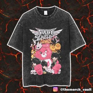 Babymetal Baby Slaughter Bear Tee x Slaughter To Prevail New Merch Arrivals 2025 Vintage Washed Unisex T-Shirt