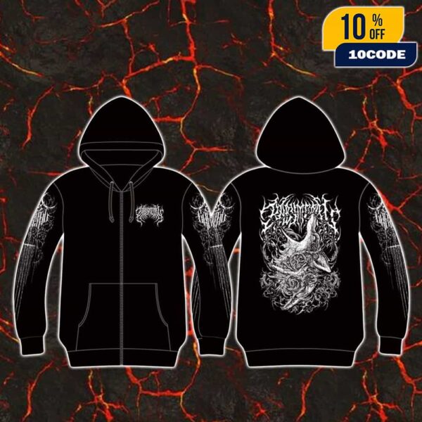 Babymetal World Tour 2025-2026 North American Unisex Zipped Black Rite Hoodie Merchandise New Arrivals
