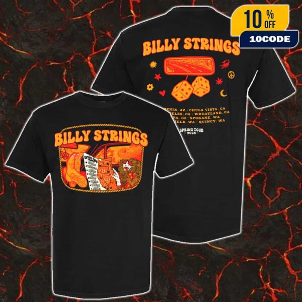 Billy Strings Spring Tour 2025 Outlaw Tour Tee May Dates Billie Buck Unisex T-Shirt