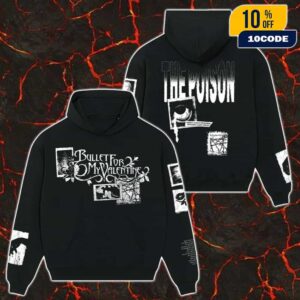 Bullet For My Valentine The Poison Anniversary Artwork Poisoned Ascendancy 2025 Unisex Hoodie
