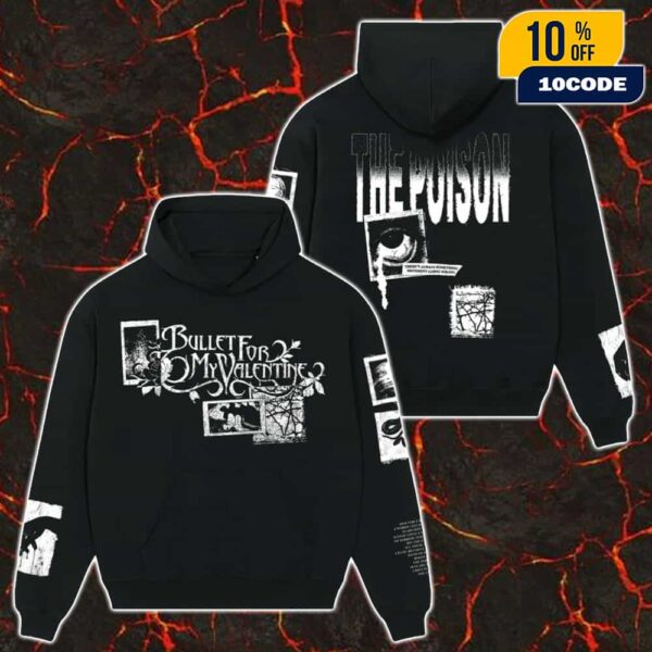 Bullet For My Valentine The Poison Anniversary Artwork Poisoned Ascendancy 2025 Unisex Hoodie