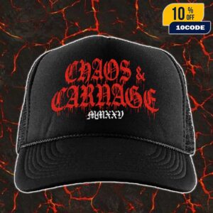 Chaos And Carnage 2025 Tour Merch New Arrivals Trucker Hat-Cap
