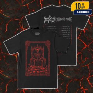 Chaos And Carnage 2025 Tour Merch Red Skull King Tee With Tour Dates Backprint Unisex T-Shirt