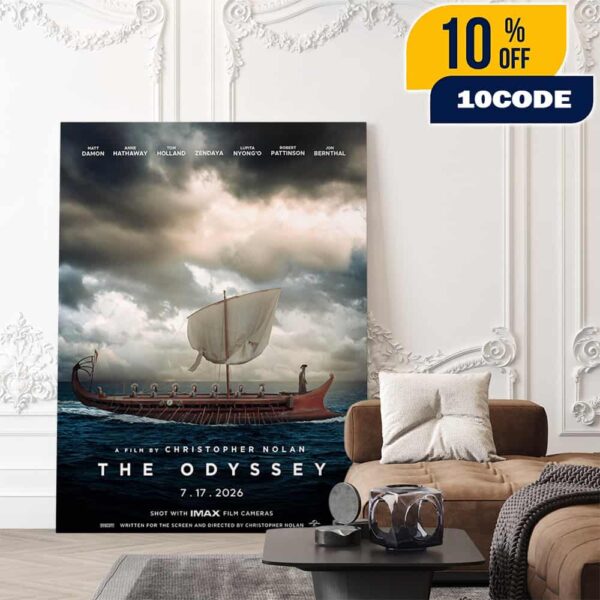 Christopher Nolan’s The Odyssey New Poster Movie 17 July 2026 Poster Canvas Home Decor