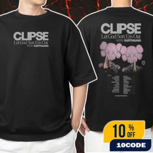 Clipse Let God Sort Em Out With EARTHGANG August Tour Dates 2025 Poster Unisex T-Shirt Merchandise