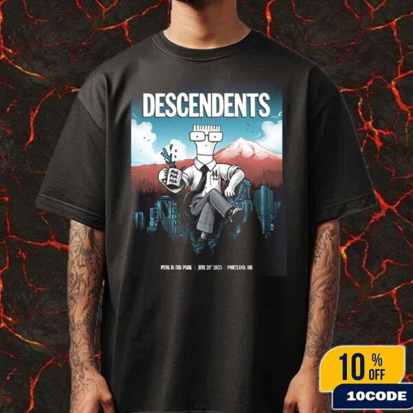 Descendents Punk In The Park 2025 Event Poster In Portland Oregon On June 28th Fan Gifts Unisex T-Shirt