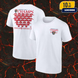 Florida Panthers 2025 Stanley Cup Champions Jersey Roster Unisex Two Sides T-Shirt