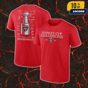 Florida Panthers 2025 Stanley Cup Champions Signature Roster Unisex T-Shirt