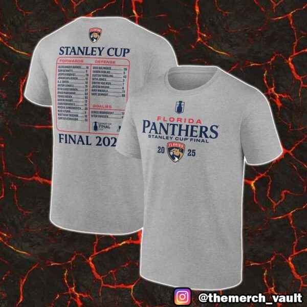 Florida Panthers 2025 Stanley Cup Final Roster Unisex T-Shirt