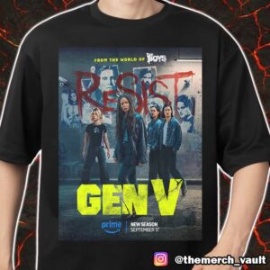 From The World Of The Boys Movie Poster Gen V Season 2 Premieres September 17 2025 Merch Unisex T-Shirt