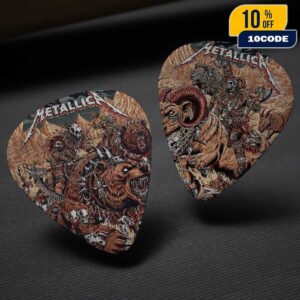 Full Shows Metallica M72 Denver No Repeat Weekend North American Tour June 27-29 2025 At Empower Field At Mile High Poster Event Artwork By Juan Ma Orozco Guitar Pick