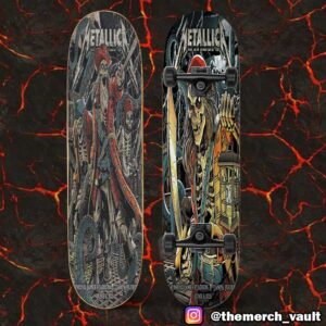 Full Shows Metallica M72 Tampa No Repeat Weekend June 6-8 2025 North American Tour At Raymond James Stadium Poster Event Artwork By Andrew Cremeans Skateboard