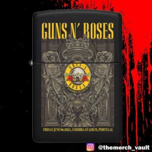 Guns N’ Roses Poster Event Tour Show Design Artwork June 6 2025 Coimbra Stadium Portugal Lighter Box