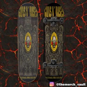 Guns N’ Roses Poster Event Tour Show Design Artwork June 6 2025 Coimbra Stadium Portugal Skateboard Event Deck