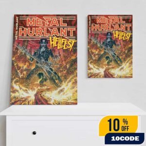 Hellfest 2025 Official Merch Hors-Serie Hellfest x Metal Hurlant Poster Limited Edition Poster Canvas