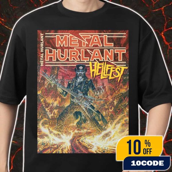 Hellfest 2025 Official Merch Hors-Serie Hellfest x Metal Hurlant Poster Limited Edition Unisex T-Shirt