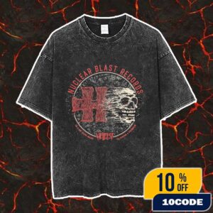 Hellfest Open Air Festival 2025 19-22 June At Clisson France Collab x Nuclear Blast Records Design Artwork By Fortifem Vintage Washed Unisex T-Shirt