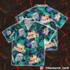 Metallica Sunset Skull Floral Pattern Aloha Hawaiian Shirt And Beach Shorts Summer Sets