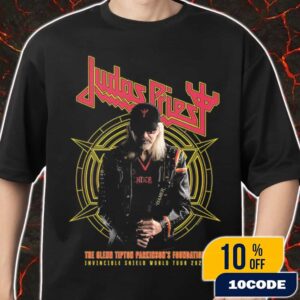 Judas Priest The Glenn Tipton Parkinson’s Foundation Invincible Shield World Tour 2025 Shield Of Pain Merch Unisex T-Shirt