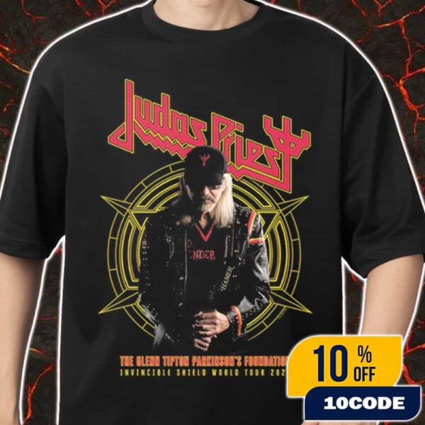 Judas Priest The Glenn Tipton Parkinson’s Foundation Invincible Shield World Tour 2025 Shield Of Pain Merch Unisex T-Shirt