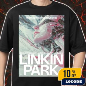 Linkin Park From Zero World Tour At Berlin Germany June 18 2025 At Olympiastadion Poster Art By PJ Richardson Merch Unisex T-Shirt