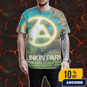 Linkin Park From Zero World Tour June 20 2025 At Bern Switzerland BERNEXPO Poster Art By Ryo Laksamana All Over Print Graphic T-Shirt, Hoodie
