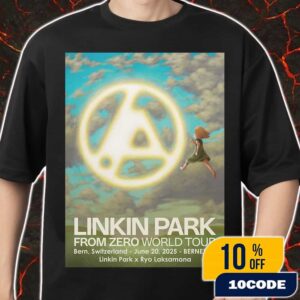 Linkin Park From Zero World Tour June 20 2025 At Bern Switzerland BERNEXPO Poster Art By Ryo Laksamana Merch Unisex T-Shirt