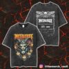 Iron Maiden Run For Your Lives World Tour 2025-26 Eddie’s Dive Bar Charged With Trooper Merch Unisex Two Sided Washed T-Shirt