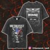 Metallica M72 Charlotte May 31 2025 North American Tour At Bank Of America Stadium Poster Event Artwork Design By NC Winters Merch Unisex Washed Two Sides T-Shirt