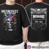 Metalfest Open Air Festival June 6-8 2025 At Lochotin Amphitheatre Pilsen Krampus Face Artwork With Line Up Print On Back Unisex T-Shirt Merchandise