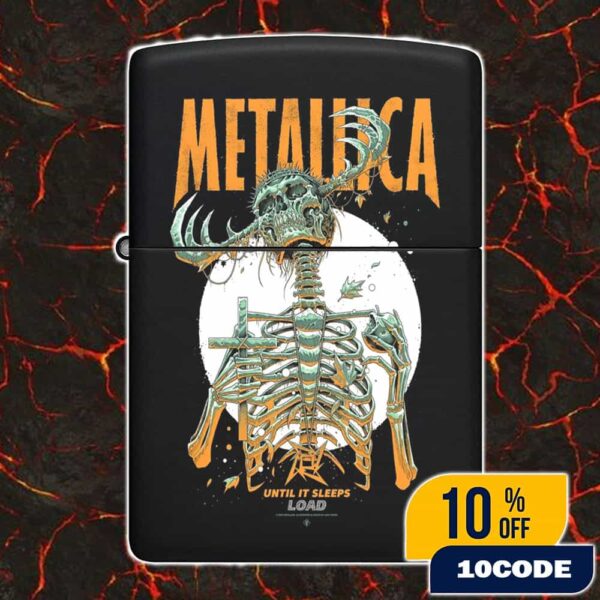 Metallica Commemorate Load Remastered Until It Sleeps Poster Artwork By Luke Preece Limited Edition Numbered Screen Printed Lighter Box