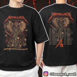 Metallica M72 ATL Atlanta Falcons Special Edition June 3 2025 North American Tour Dates Backprint At Mercedez Benz Stadium Atlanta GA Unisex T-Shirt Merchandise